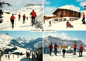 Postkarte Carte Postale 13187407 Escholzmatt Schweizer Skischule Escholzmatt