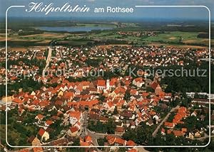 Postkarte Carte Postale 33144340 Hilpoltstein Mittelfranken Fliegeraufnahme mit Rothsee Hilpoltstein