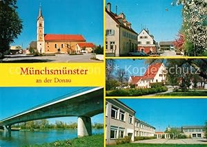Postkarte Carte Postale 33181765 Muenchsmuenster Kirche Schule Bruecke Muenchsmuenster
