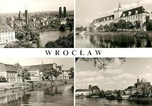 Postkarte Carte Postale 73225152 Wroclaw Universitaet Kirche Panorama Wroclaw