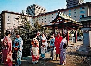 Postkarte Carte Postale 13144339 Tokyo Hilton Hotel Frauen im Kimono Tokyo