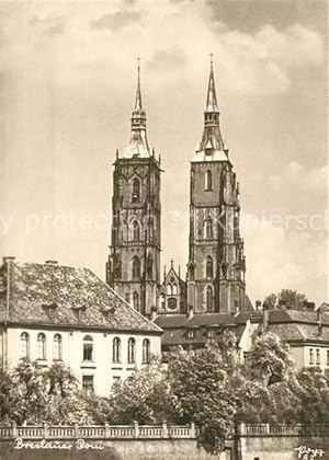 Postkarte Carte Postale 73253445 Breslau Niederschlesien Dom Breslau Niederschlesien