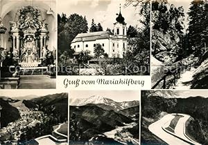 Postkarte Carte Postale 73280380 Mariahilf Lam Kirche Sommerrodelbahn Mariahilf Lam