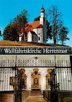 Postkarte Carte Postale 73249843 Ilmmuenster Wallfahrtskirche Herrenrast Inneres Ilmmuenster