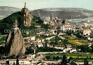 Postkarte Carte Postale 13243815 Le Puy-en-Velay Panorama Saint Michel Kathedrale Rocher Corneill...
