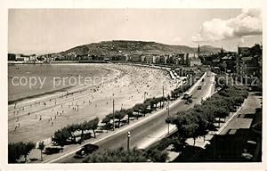 Postkarte Carte Postale 73297278 San Sebastian Pais Vasco ES Panorama Strand