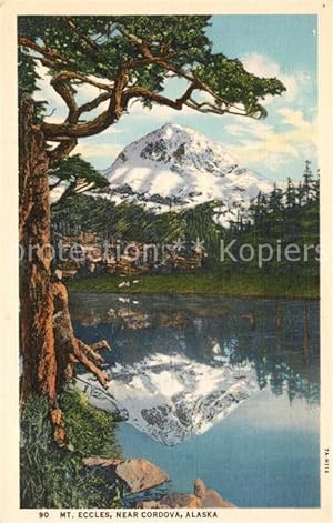 Postkarte Carte Postale 73301813 Cordova Alaska Mount Eccles Wasserspiegelung im See