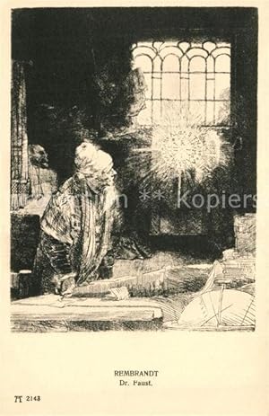 Bild des Verkufers fr Postkarte Carte Postale 73328292 Knittlingen Doktor Faust Rembrandt Gemaelde Knittlingen zum Verkauf von Versandhandel Boeger