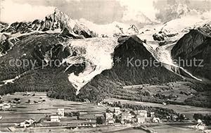 Bild des Verkufers fr Postkarte Carte Postale 13487817 Chamonix Panorama Massif du Mont Blanc Glaciers des Bossons et de Tacon zum Verkauf von Versandhandel Boeger