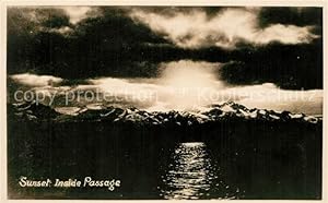 Postkarte Carte Postale 73301818 Wrangell Alaska Sunset Inside Passage