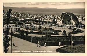 Postkarte Carte Postale 73374670 Swinemuende Konzertplatz Strand Swinemuende