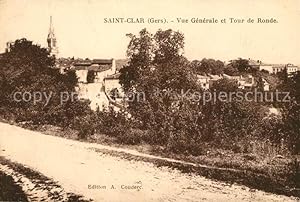 Postkarte Carte Postale 13489552 Saint-Clar Vue generale et Tour de Ronde Saint-Clar