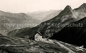 Postkarte Carte Postale 13490910 Hautes-Alpes Col dâAllos La Route et le Refuge du Col d Allos ...