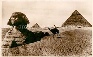 Postkarte Carte Postale 73316507 Cairo Egypt Great Sphinx Pyramide Cairo Egypt