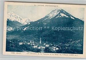 Bild des Verkufers fr Postkarte Carte Postale 13487860 Bozel Panorama Glaciers de la Vanoise et Dent du Villard Alpes Francais zum Verkauf von Versandhandel Boeger