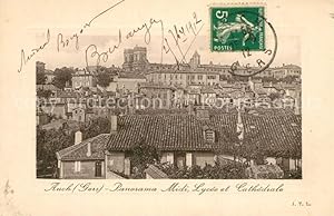 Postkarte Carte Postale 13489570 Auch Gers Panorama Midi Lycee et Cathedrale Auch Gers