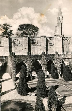 Postkarte Carte Postale 13486934 Asnieres-sur-Oise Abbaye de Royaumont Le cloÃ®tre et la tourelle...