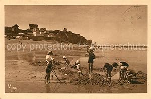 Postkarte Carte Postale 13491277 Quiberville Une partie sur le sable Plage Quiberville