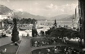 Bild des Verkufers fr Postkarte Carte Postale 13489446 Annecy Haute-Savoie Animation des Ombres et lumi res a la Plage du Lac zum Verkauf von Versandhandel Boeger