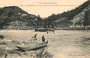 Postkarte Carte Postale 13500162 Carbonne Le Pyla Ruines de Pont sur la Garonne Carbonne