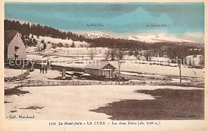 Postkarte Carte Postale 13504739 La Cure Morbier Panorama Les deux DÃ les Haut Jura en hiver