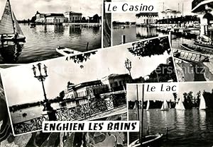 Postkarte Carte Postale 13325001 Enghien-les-Bains Le Casino et le Lac Enghien-les-Bains