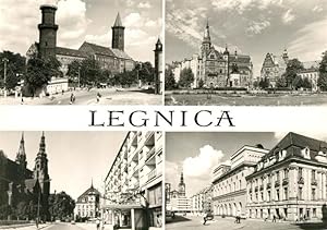 Postkarte Carte Postale 73325027 Legnica Zamek Kosciol Dom Kultury Plac Slowinski Teatr Legnica