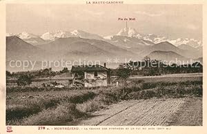 Postkarte Carte Postale 13500122 Montrejeau Haute-Garonne Chaine des Pyren?es et Pic du Midi Mont...