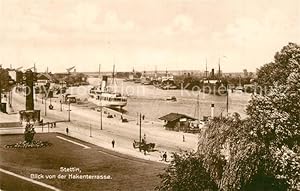 Postkarte Carte Postale 73508614 Stettin Szczecin Pommern Blick von der Hakenterrasse