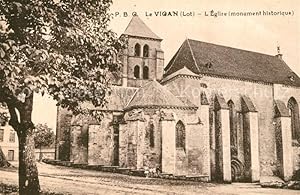 Postkarte Carte Postale 13505662 Le Vigan Lot Eglise Monument historique Le Vigan Lot