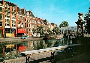 Postkarte Carte Postale 73625433 Leiden Koornbrug met Nieuwe Rijn Leiden