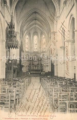 Postkarte Carte Postale 13552175 Forges-les-Eaux Interieur de l'Eglise Forges-les-Eaux