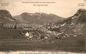 Postkarte Carte Postale 13503879 Salins-les-Bains Vue panoramique Mont Poupet Fort Saint AndrÃ Fo...