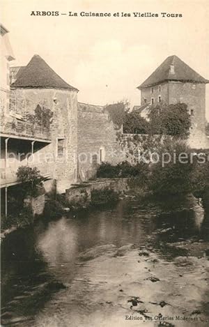 Postkarte Carte Postale 13503936 Arbois La Cuisance et les Vieilles Tours Arbois