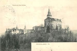 Postkarte Carte Postale 73506936 Friedland Breslau Neues und altes Schloss Friedland Breslau