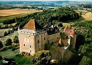 Postkarte Carte Postale 13626673 Montain Jura Fliegeraufnahme Chateau Montain Jura