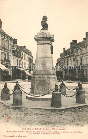 Postkarte Carte Postale 13552179 Forges-les-Eaux Statue Breviere Forges-les-Eaux