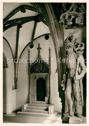 Postkarte Carte Postale 73624641 Breslau Niederschlesien Remter Ritter Tuer Wappen Koenig Matthia...