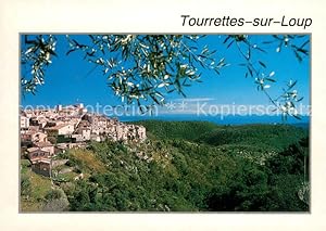 Postkarte Carte Postale 13627511 Tourrettes sur Loup Vue generale Tourrettes sur Loup