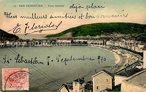 Postkarte Carte Postale 13514409 San Sebastian Pais Vasco ES Panorama