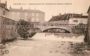 Postkarte Carte Postale 13503945 Arbois Cascade pont de Connelles Maison Pasteur Arbois