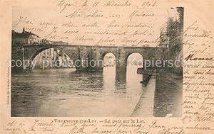 Postkarte Carte Postale 13506294 Villeneuve-sur-Lot Le pont sur le Lot Villeneuve-sur-Lot