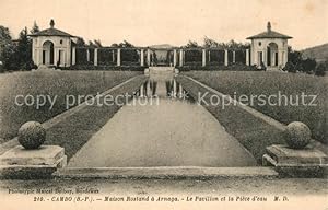 Postkarte Carte Postale 13553410 Cambo-les-Bains Maison Rostand a Arnaga Le Pavillon et la Piece ...