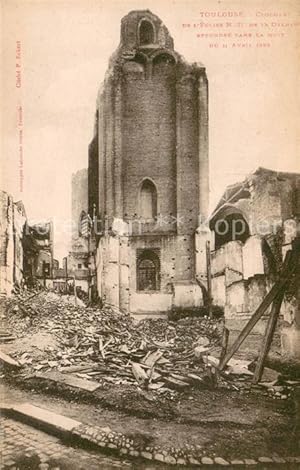 Postkarte Carte Postale 13623905 Toulouse Haute-Garonne Clocher de l'Eglise Toulouse Haute-Garonne