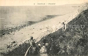 Postkarte Carte Postale 13552166 Cauville-sur-Mer l'Escalier Cauville-sur-Mer