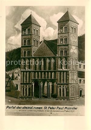 Seller image for Postkarte Carte Postale 73623304 Hirsau Portal des ehem St Peter Paul Muenster Hirsau for sale by Versandhandel Boeger