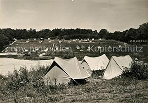 Postkarte Carte Postale 73515844 Lipie Campingplatz Ferienhaeuser