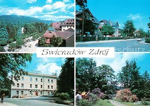 Postkarte Carte Postale 73631997 Swieradow Zdroj Bad Flinsberg Spa Park Ferienhaeuser Hotel Sanat...