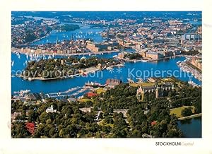 Postkarte Carte Postale 73629319 Stockholm Fliegeraufnahme Stockholm