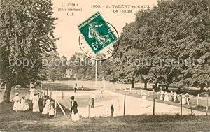 Postkarte Carte Postale 13629535 Saint-Valery-en-Caux Le Tennis Saint-Valery-en-Caux